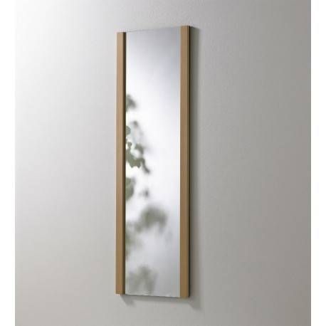 Wall Mirrors: Slim Design In Wood To Hang In Hallway Or Office (View 17 of 20)