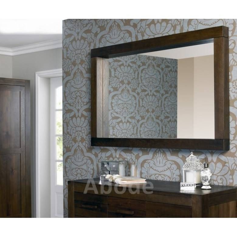 Walnut Large Landscape Mirror With Regard To Large Landscape Mirrors (Photo 14 of 20)