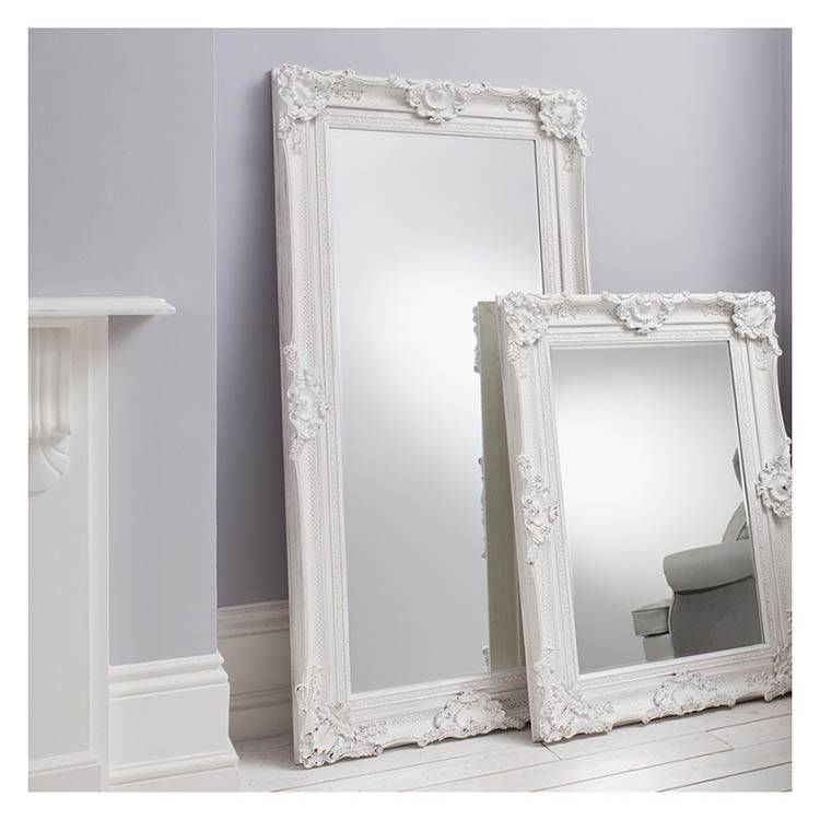 White And Cream Mirrors | Exclusive Mirrors In Ornate White Mirrors (Photo 16 of 20)