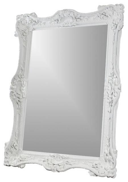 White Baroque 7' Mirror – Victorian – Wall Mirrors  Diva Regarding White Baroque Mirrors (View 6 of 20)