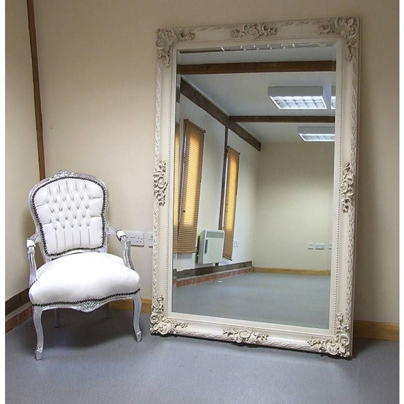 White Distressed Shabby Chic Mirror | Best Home Magazine Gallery Inside Large Shabby Chic Mirrors (View 3 of 20)