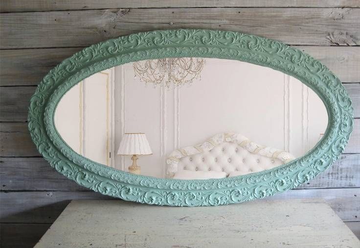 White Distressed Shabby Chic Mirror | Best Home Magazine Gallery Within Oval Shabby Chic Mirrors (View 7 of 20)