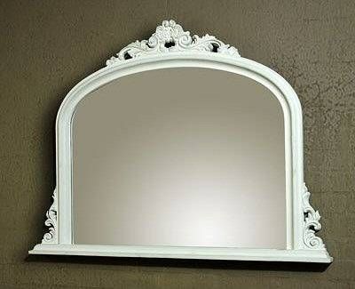 White Overmantle Mirror | French Mirror Company Intended For Overmantel Mirrors (View 14 of 20)