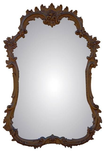 White Wall Mirrors | Houzz For Black Victorian Style Mirrors (View 10 of 30)