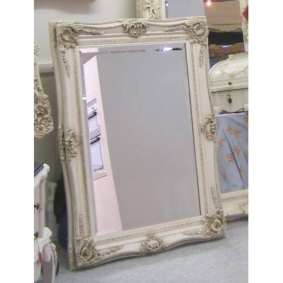 White/ivory Ornate Mirrors, Classic Mirrors & Stylish Mirrors Throughout French Chic Mirrors (View 5 of 30)