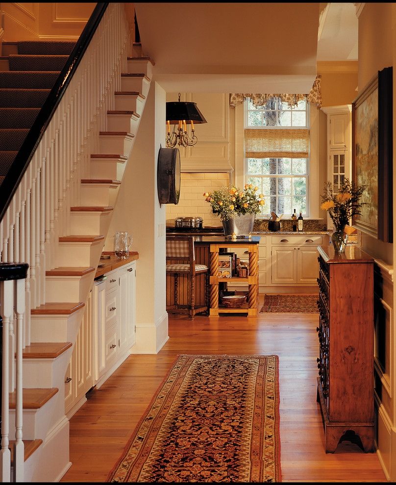 Widen Hallway Hall Rustic With Under Stairs Storage Synthetic Within Rustic Stair Tread Rugs (View 12 of 20)