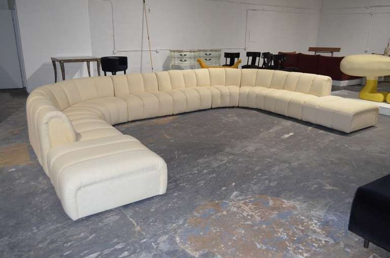 Wonderful Large Sectional Sofa In The Manner Of Desede At 1stdibs Inside Very Large Sofas (Photo 15 of 15)