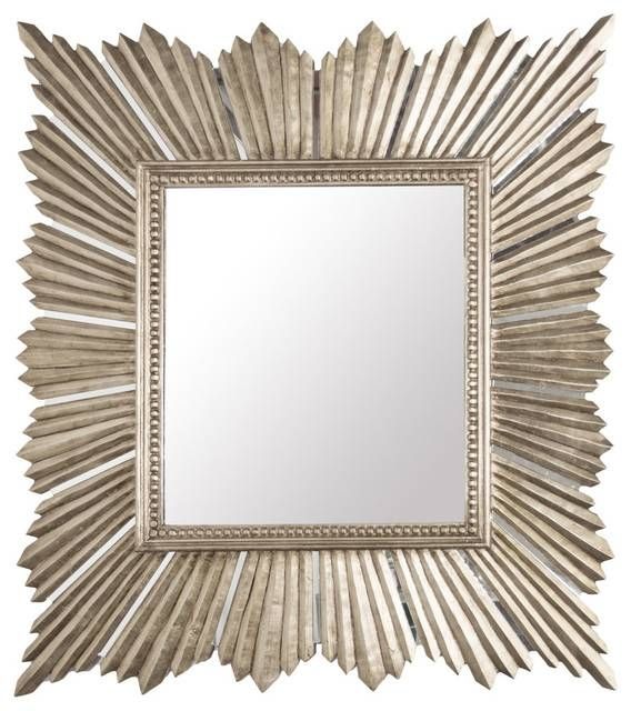 Worlds Away Extra Large Raymond Mirror Raymond – Transitional For Champagne Mirrors (View 17 of 20)