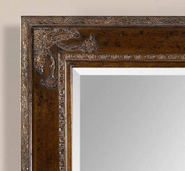 Xl Large French Style ~ Ornate Wood W/ Gold Mirror ~ Wall Full Within Ornate Full Length Wall Mirrors (Photo 20 of 20)