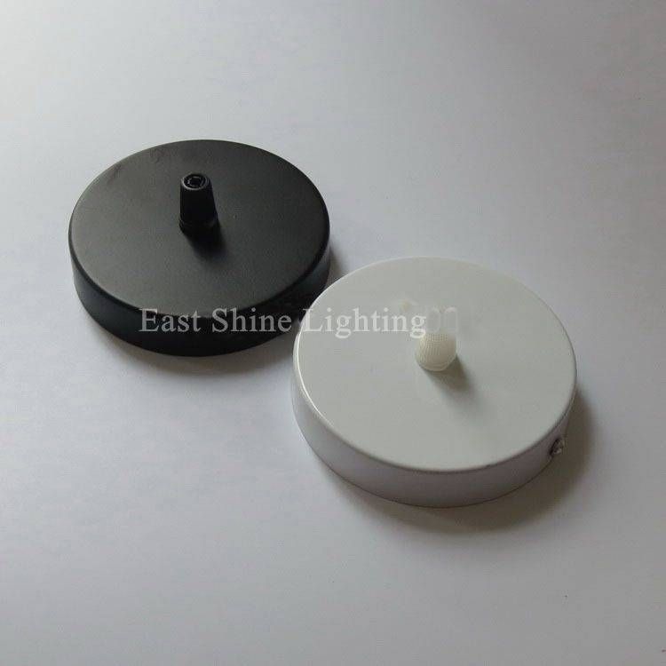 1 Piece D100mm White/black Ceiling Plate Ceiling Canopy For Diy Within Base Plate Pendant Lights (Photo 5 of 15)