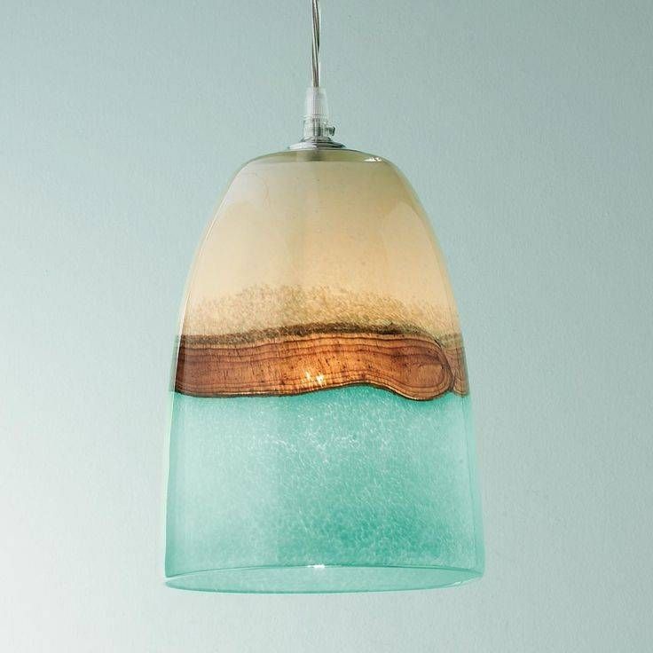 105 Best Sea Glass Lighting Images On Pinterest | Glass Pendants Intended For Art Glass Mini Pendant Lights (Photo 8 of 15)