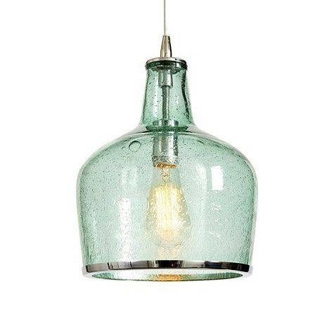 105 Best Sea Glass Lighting Images On Pinterest | Glass Pendants Intended For Green Glass Pendant Lighting (Photo 4 of 15)