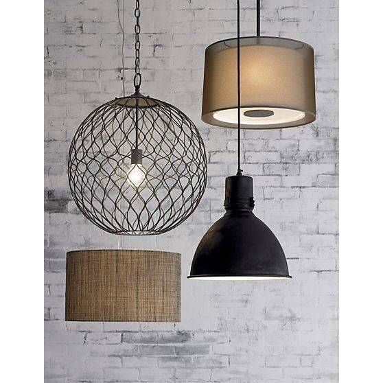122 Best Lighting Images On Pinterest | Glass Table Lamps, Table Within Crate And Barrel Pendant Lights (Photo 11 of 15)