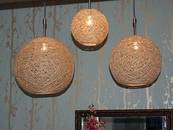 25 Diy Yarn Crafts – Tutorials & Ideas For Your Home Decoration 2017 Regarding Diy Yarn Lights (View 10 of 15)