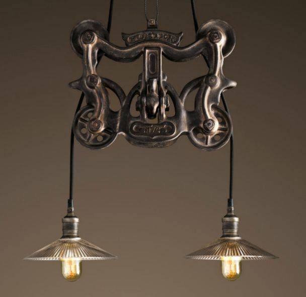 38 Best Lighting & Chandeliers Images On Pinterest | Lighting Throughout Pulley Lights Fixtures (View 15 of 15)
