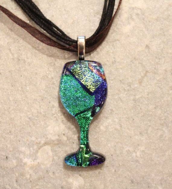 430 Best Dichroic Glass Images On Pinterest | Dichroic Glass With Wine Glass Pendants (Photo 3 of 15)