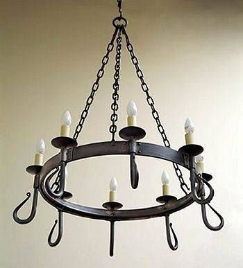530 Best Lamparas Y Candelabros En Hierro Images On Pinterest For Wrought Iron Lights Fittings (Photo 6 of 15)