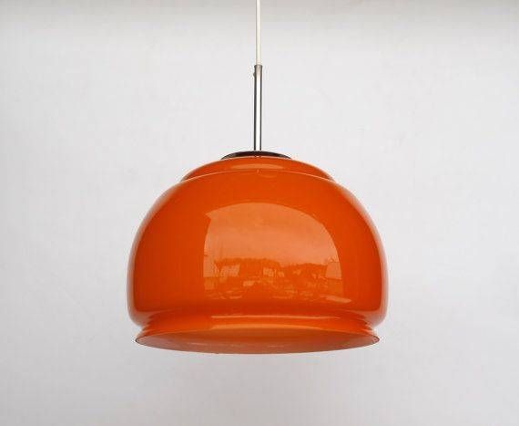 7 Best Retro Lighting Images On Pinterest | Retro Lighting Inside Orange Glass Pendant Lights (View 5 of 15)