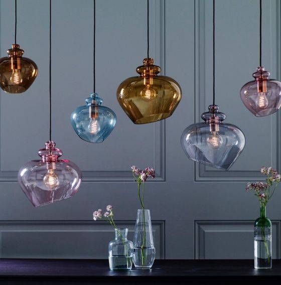 8 Best Bloom New Images On Pinterest | Pendant Lights, Ceiling And Inside Coloured Glass Pendant Light (View 3 of 15)