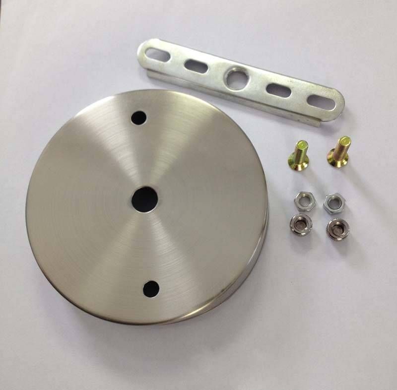 Aliexpress : Buy D100mm Satin Nickel Ceiling Plate Ceiling For Pendant Lights Cover Plate (Photo 4 of 15)