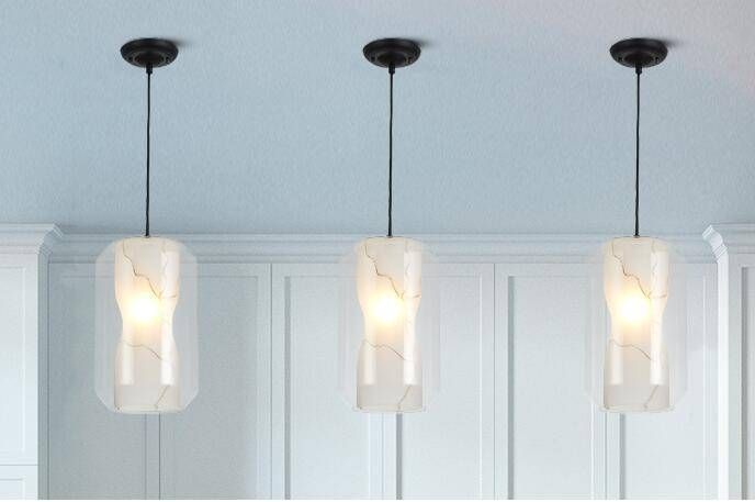 Aliexpress : Buy French Designer Imitation Marble Glass In French Style Glass Pendant Lights (Photo 13 of 15)