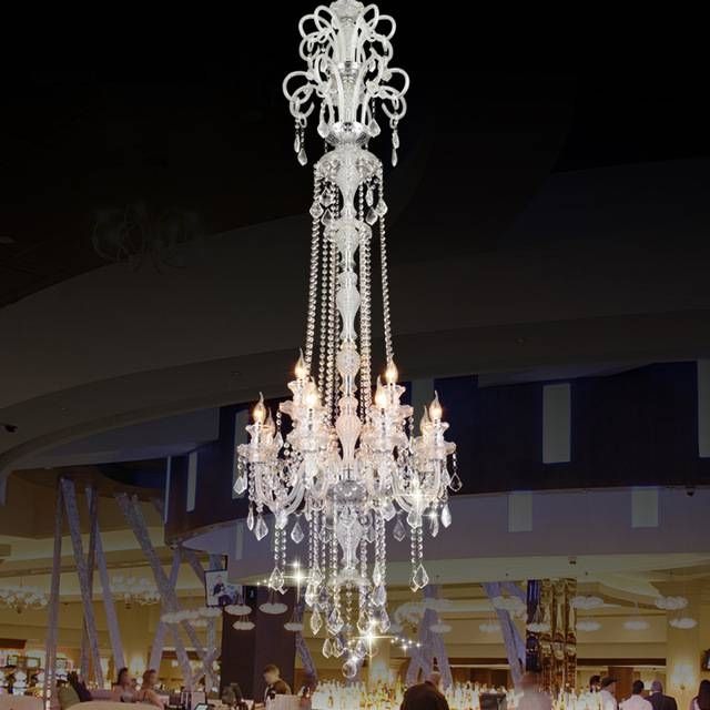 Aliexpress : Buy Luxury Extra Long Crystals Lobby Large Modern Within Extra Long Pendant Lights (View 15 of 15)