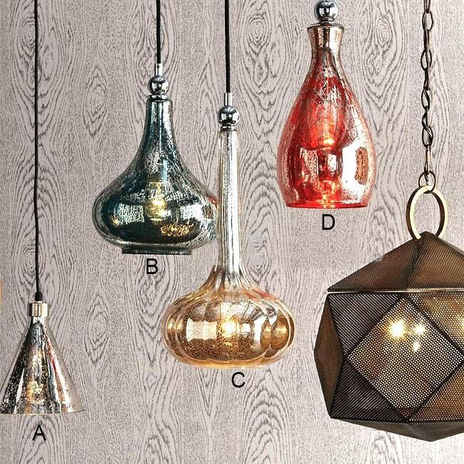Antique Handmade Iron And Blown Glass Pendant Lighting 10746 For Handmade Glass Pendant Lights (View 2 of 15)