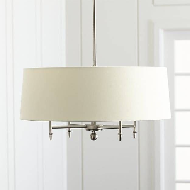 Arlington Nickel Chandelier | Crate And Barrel In Crate And Barrel Shades (Photo 2 of 15)