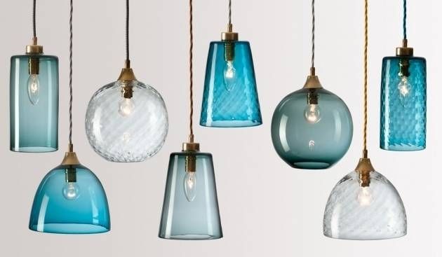 Awesome Blue Glass Lamp Etsy Blue Glass Pendant Lights – Pendant Within Etsy Pendant Lights (Photo 8 of 15)