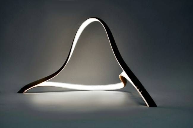 Bent Wood Sculptural Lampsjohn Procario To The Breaking Point In Bentwood Lighting (Photo 11 of 15)