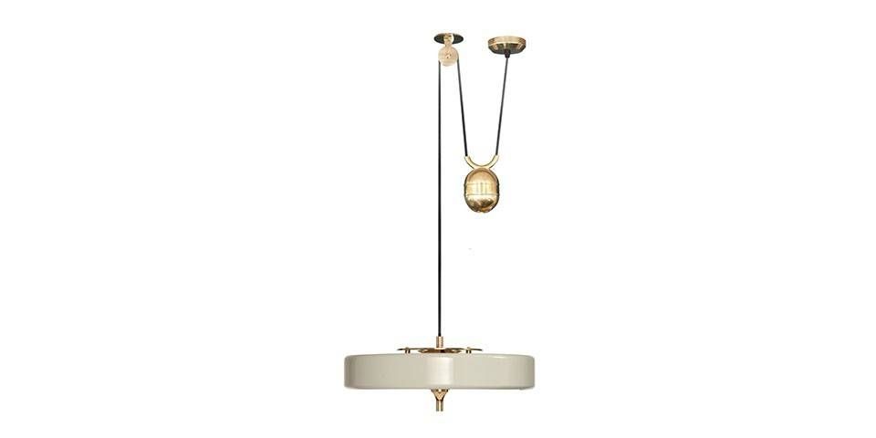 Bert Frank Revolve Rise & Fall Pendant Light (available In 3 Intended For Rise And Fall Pendants (View 15 of 15)