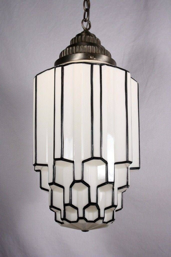 Best 25+ Art Deco Lamps Ideas On Pinterest | Art Deco Lighting Throughout Milk Glass Australia Pendant Lights (View 8 of 15)