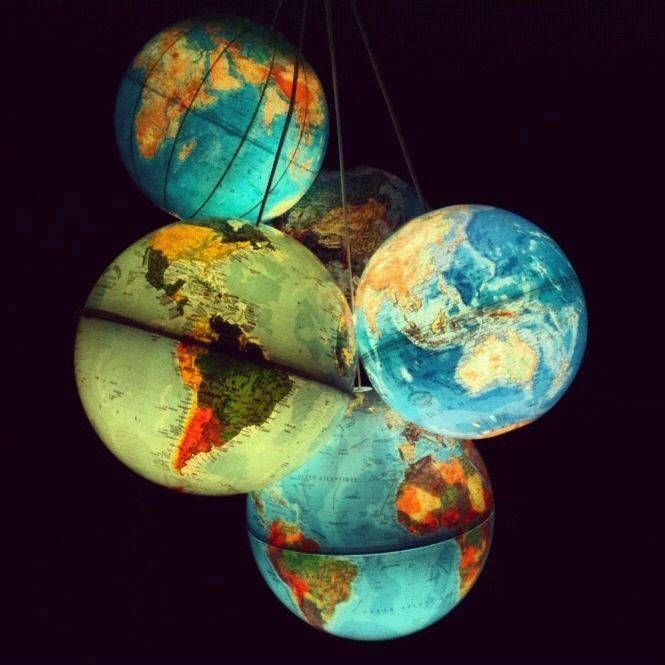 Best 25+ Globe Lamps Ideas On Pinterest | Globes, Global Map And For World Globe Lights Fixtures (Photo 8 of 15)