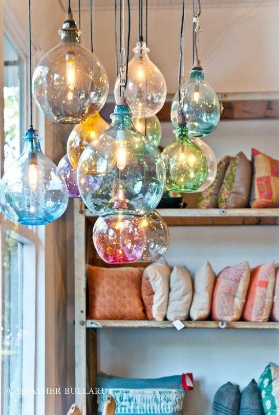 Best 25+ Hanging Lights Ideas Only On Pinterest | Unique Lighting Regarding Unique Glass Pendant Lights (View 15 of 15)