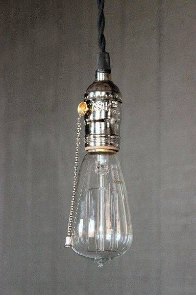 Best 25+ Pull Chain Light Fixture Ideas On Pinterest | Pull Cord In Pull Chain Pendant Lights Fixtures (View 2 of 15)