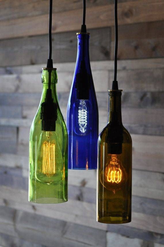 Best 25+ Wine Bottle Chandelier Ideas On Pinterest | Bottle For Wine Glass Pendant Lights (View 11 of 15)