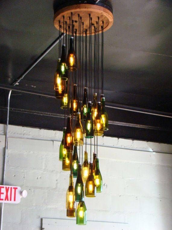 15 Collection of Wine  Bottle  Ceiling Lights