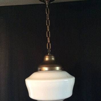 Best Milk Glass Pendant Products On Wanelo In Milk Glass Pendant Lights Fixtures (View 15 of 15)