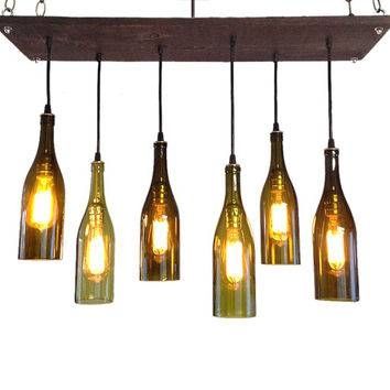 Best Wine Bottle Chandelier Products On Wanelo Pertaining To Wine Pendant Lights (View 10 of 15)