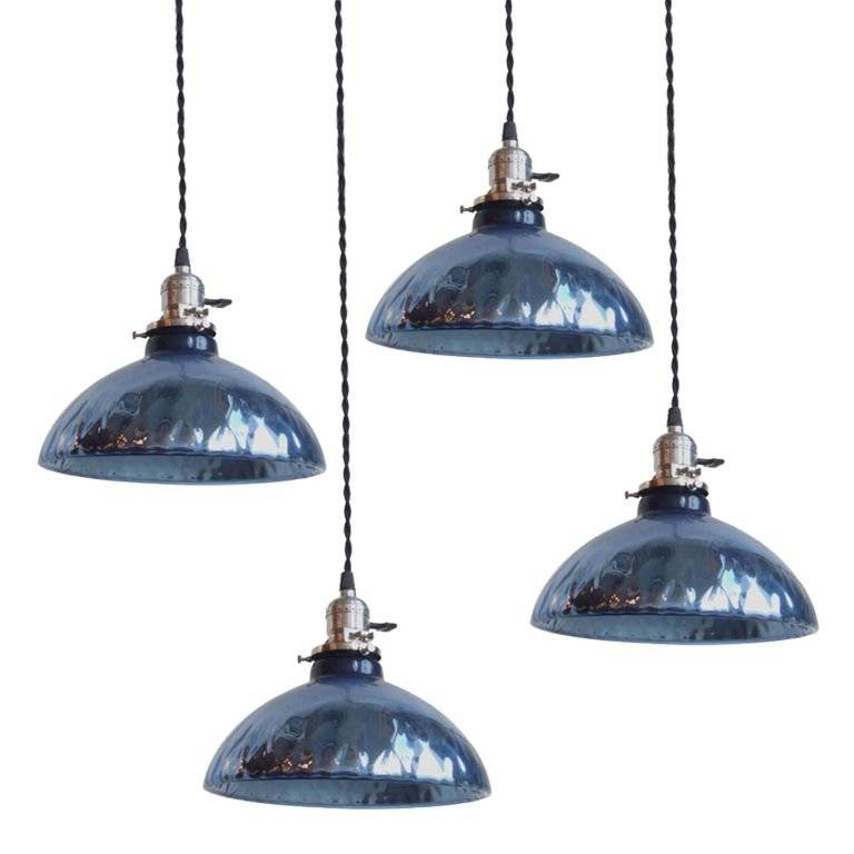 Blue Mercury Glass Pendant Lights At 1stdibs With Blue Mercury Glass Pendant Lights (Photo 1 of 15)