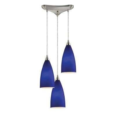 Blue – Pendant Lights – Hanging Lights – The Home Depot In Blue Pendant Light Fixtures (View 11 of 15)