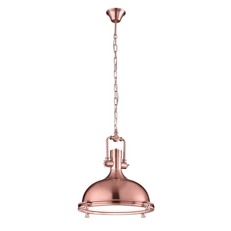 Boston Industrial Pendant Lamp – Copper – Designer Hanging Light With Regard To Boston Pendant Lights (View 11 of 15)