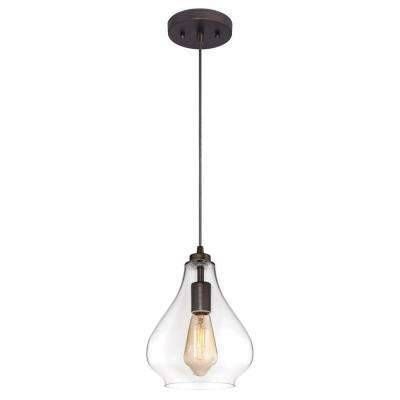 Bronze – Pendant Lights – Hanging Lights – The Home Depot Throughout Oil Rubbed Bronze Pendant Lights (Photo 15 of 15)