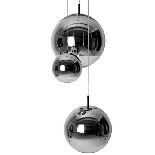 Buy The Tom Dixon Mirror Ball Pendant Light – Chrome | Utility Design In Silver Ball Pendant Lights (View 9 of 15)