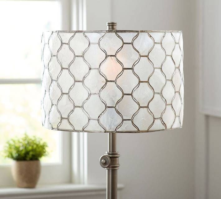 Capiz Lamp Shade | Pottery Barn For Shell Lights Shades (View 9 of 15)