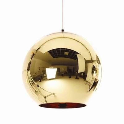 Chrome Ball Pendant Light Copper/gold/silver  (View 13 of 15)