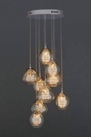 Chrome Ceiling Lights | Chrome Chandeliers | Next Official Site With Next Pendant Lights (View 2 of 15)
