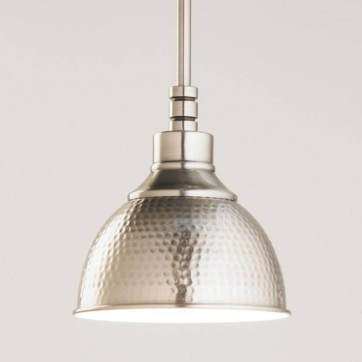 Collection In Metal Pendant Lights Hammered Nickel Pendant Shades For Hammered Metal Pendants (View 6 of 15)