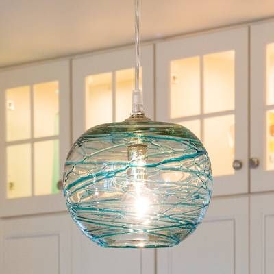 Coloured Glass Pendant Lights Kitchen | Home Lighting Design With Coloured Glass Lights Shades (View 6 of 15)