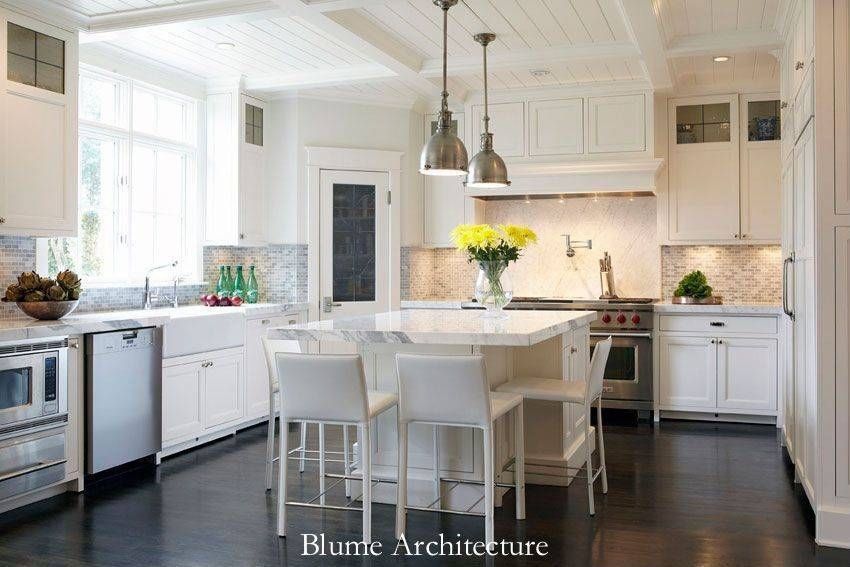 Cottage Kitchen With Box Ceilingchristy Blumenfeld | Zillow Inside Benson Pendant Lights (View 4 of 15)